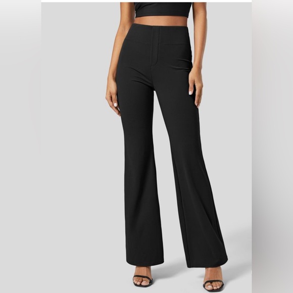 Halara Flex™ High Waisted Back Side Pocket Slight Flare Work Pants - Picture 1 of 5